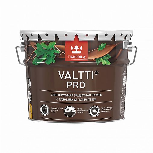 Антисептик для дерева Tikkurila Valtti Pro (Валтти Про), 9 л, бесцветный фото