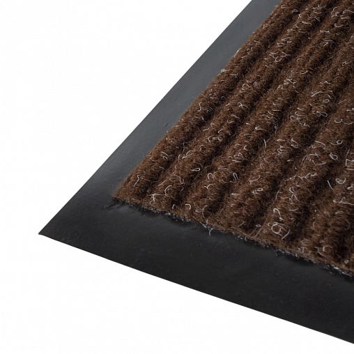 Коврик придверный SunStep Ребристый, влаговпитывающий, 50 x 80 см, коричневый фото