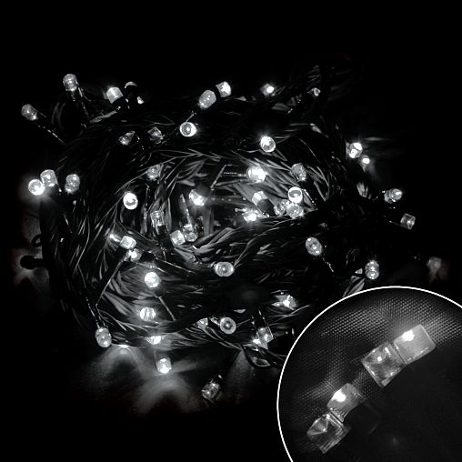 Гирлянда светодиодная Волшебная страна 10 м, белая, 8 режимов фото