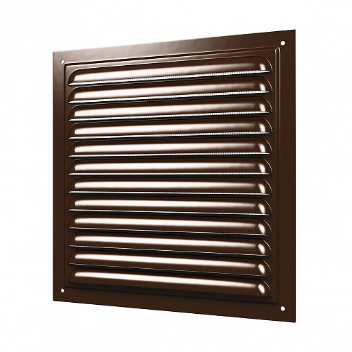 Решетка вентиляционная вытяжная Era 3030МЭ кор, стальная, с сеткой, 300 x 300 мм фото