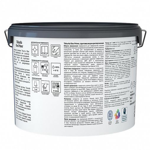 Грунтовка адгезионная Tikkurila Otex Primer (Отекс Праймер), база А, белая, 0,9 л фото