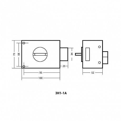 Замок накладной Аллюр ЗН1-1 А, 5 ключей фото