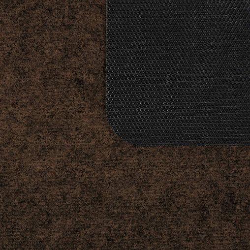 Коврик придверный Vortex Slim, влаговпитывающий, ребристый, 60 x 90 см, коричневый фото