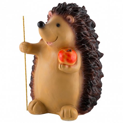 Фигурка садовая Park Еж с яблоком и посохом, 25 x 25 x 35 см фото