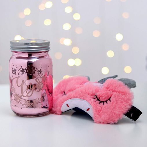 Набор Зимнее волшебство Волшебство (свеча, маска для сна) фото