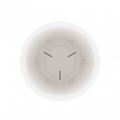 Горшок для цветов Альтернатива Афина, с поддоном, 2,2 л, белый фото