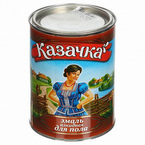 Эмаль ПФ-266 для пола Казачка, глянцевая, 0,9 кг, золотисто-коричневая фото