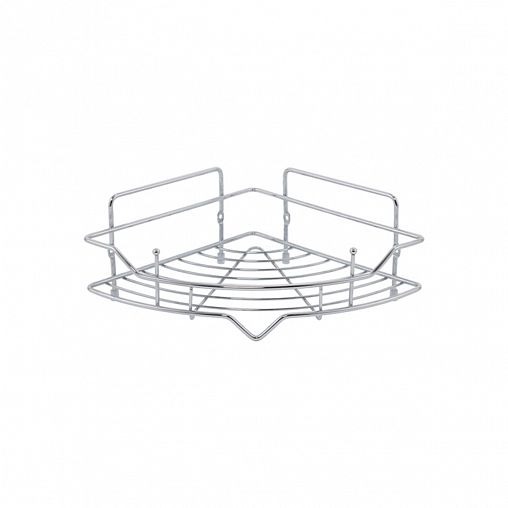 Полка в ванную угловая Milardo Grid, хром фото