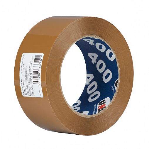 Скотч упаковочный Unibob 400, 48 мм x 132 м, коричневый фото