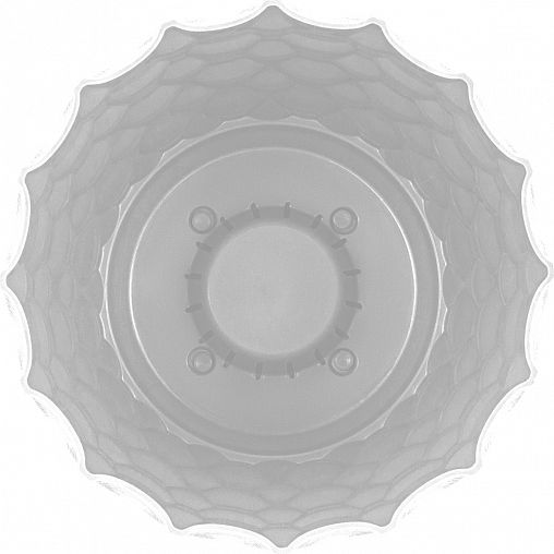 Горшок для цветов InGreen Wave, с поддоном, 2,5 л, белоснежный жасмин фото