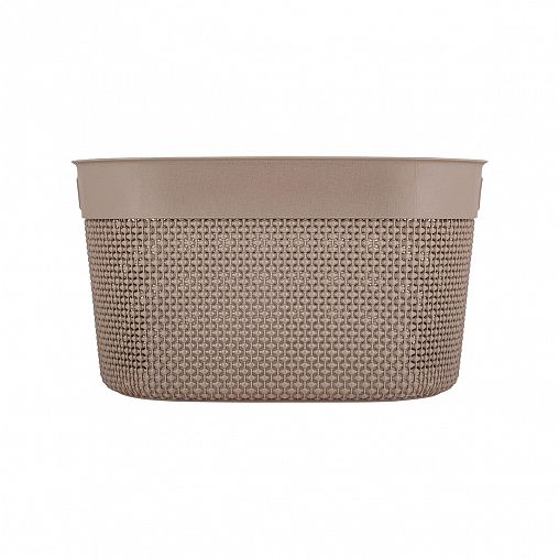 Корзина для хранения Plast Team Oslo, 3 л, шоколадный мокко фото