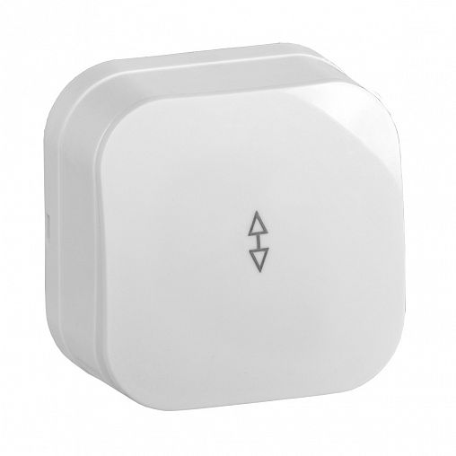 Выключатель одноклавишный накладной IEK Glory ВСп10-1-0-ХБ, проходной, 10 А, белый фото