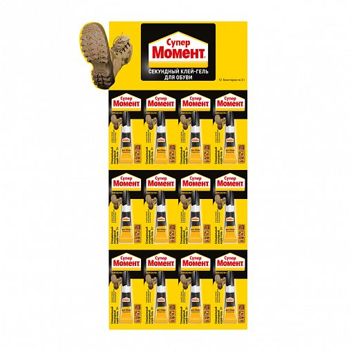 Клей-гель секундный Супер Момент для обуви, 3 г фото