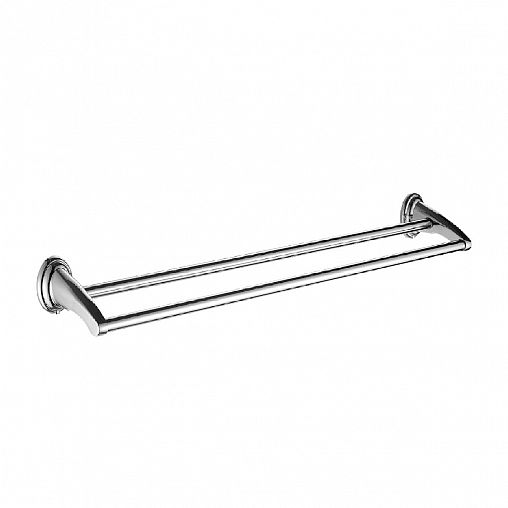 Полотенцедержатель поворотный Fashun A1509, двойной, хром фото