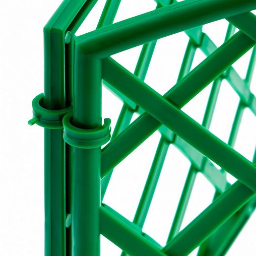 Забор декоративный Palisad Сетка, 24 x 320 см, 7 секций, зеленый фото