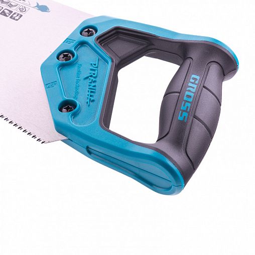 Ножовка по дереву Gross Piranha, 450 мм, 3D заточка, 11 - 12 TPI фото