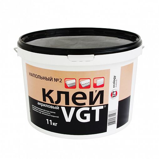 Клей для линолеума и ковровых покрытий VGT №2 Профессионал, акриловый, 11 кг фото