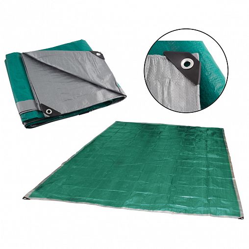Тент универсальный защитный Ecos 6 x 12 м (120 г/м2) фото Тент универсальный защитный Ecos 6 x 12 м (120 г/м2) фото