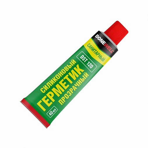 Силиконовый санитарный герметик Donewell DST-120, 40 мл, прозрачный фото