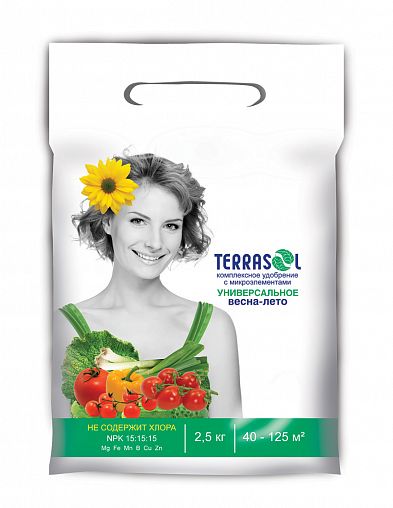 Удобрение Terrasol Универсальное весна-лето, 2,5 кг фото