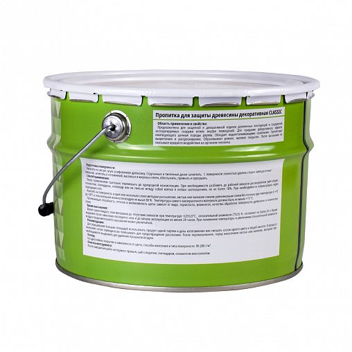 Декоративная пропитка для дерева V Classic, матовая, 10 л, орегон фото