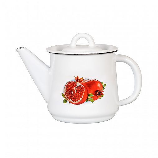 Чайник эмалированный СтальЭмаль, 1 л, с декором фото