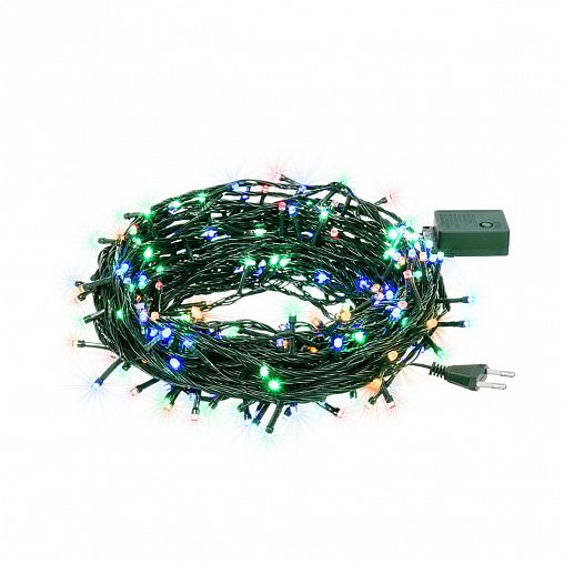 Электрогирлянда Vegas Нить, 300 LED ламп, 8 режимов, 30 м, многоцветная фото