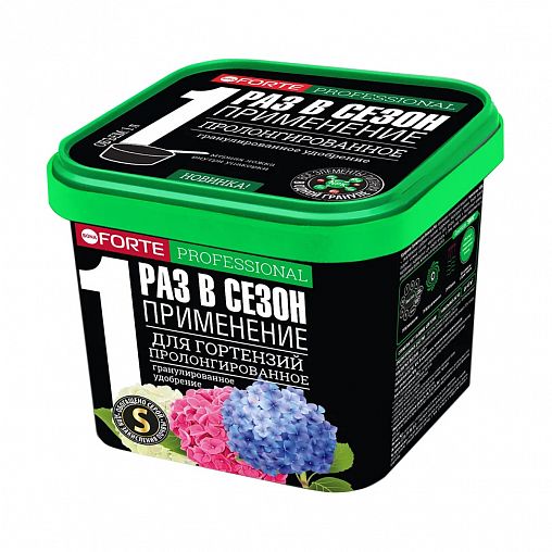 Удобрение гранулированное Bona Forte, для гортензий с биодоступным кремнием, пролонгированное, 1 л фото