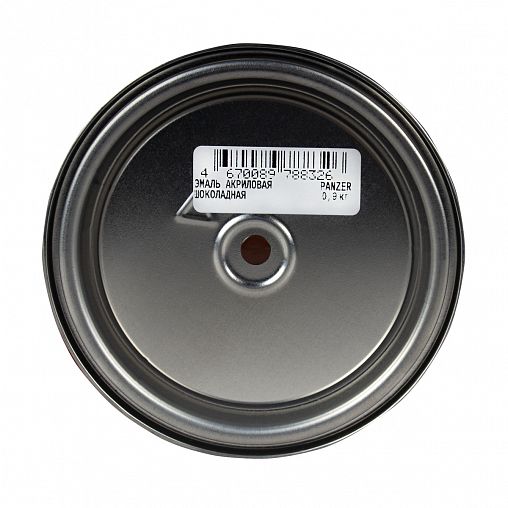 Эмаль акриловая Panzer, полуглянцевая, 0,9 кг, шоколадная фото