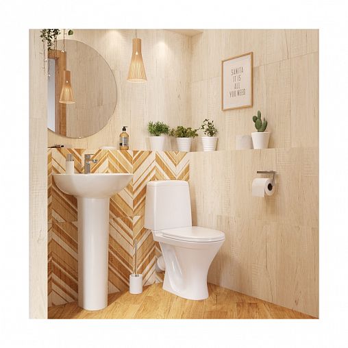 Пьедестал для раковины Sanita Аттика, 18,6 x 16,8 x 69 см, белый фото