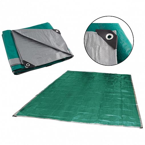Тент универсальный защитный Ecos 4 x 8 м (100 г/м2) фото