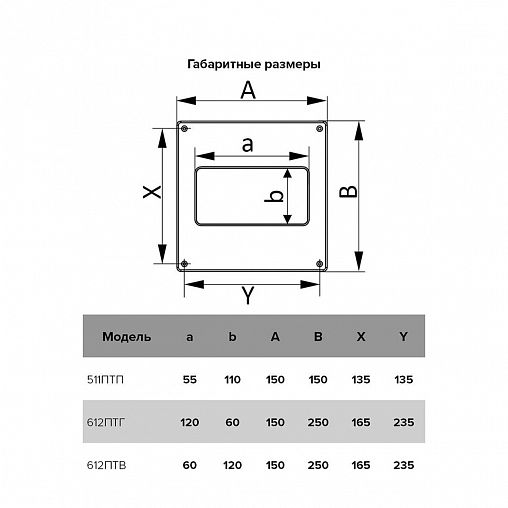 Площадка торцевая Era 612ПТВ, пластик, с фланцем 60 x 120 мм, 180 x 250 мм фото