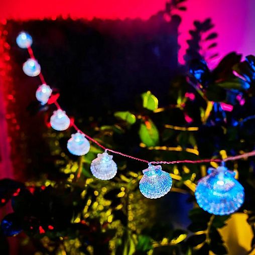 Каскад Lamper Хранитель жемчужины, LED, на солнечной батарее, 4 м, холодный белый фото