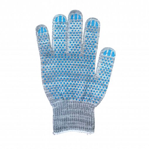 Перчатки х/б с ПВХ Стандарт, класс 10, 40 г, серые фото