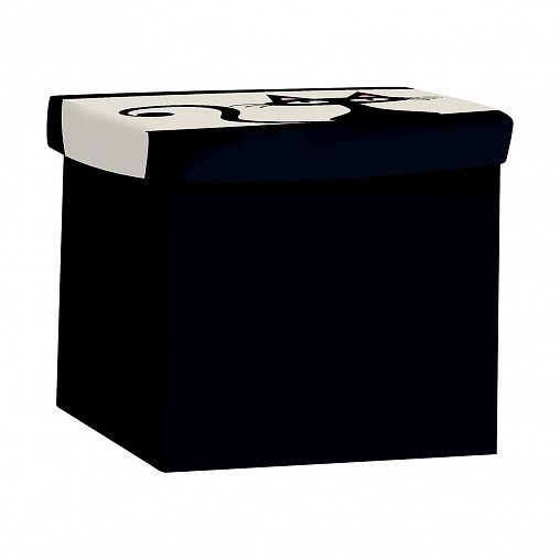 Пуф складной с отделением для хранения Волшебная страна, 30 x 30 x 30 см, кот фото