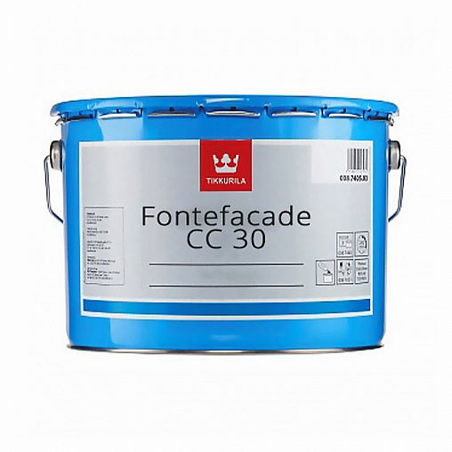 Краска акрилатная Tikkurila Fontefacade CC 30 (Фонтефасад ЦЦ 30) MET, полуматовая, 9 л фото