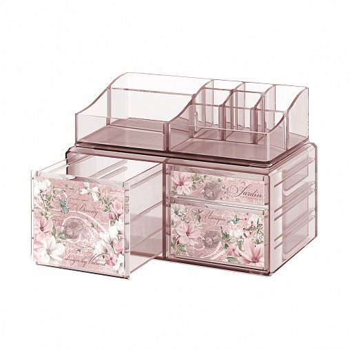 Органайзер для косметики и аксессуаров Valiant Jardin, 23,4 x 15,3 x 10,8 см + 22,3 x 12,7 x 6 см фото