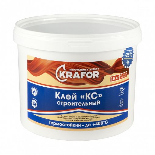 Клей КС Krafor строительный универсальный, для внутренних работ, 18 кг фото