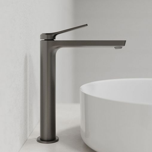 Смеситель для раковины IDDIS Parker, графит фото