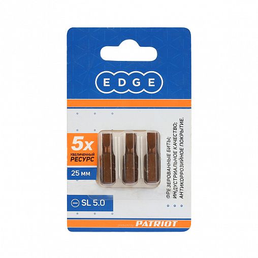 Биты Edge By Patriot SL5, 25 мм, 3 шт фото