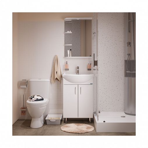 Унитаз напольный ободковый Sanita Стандарт Стандарт, 61 x 38 x 78 см, белый фото