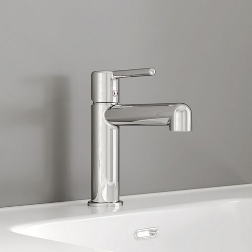 Смеситель для раковины с коротким изливом IDDIS Aiger, хром фото