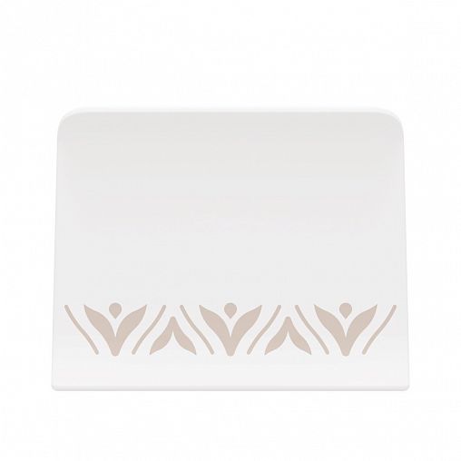 Салфетница Альтернатива Эстетика, 12,5 x 8 x 9,5 см, бело-бежевый фото