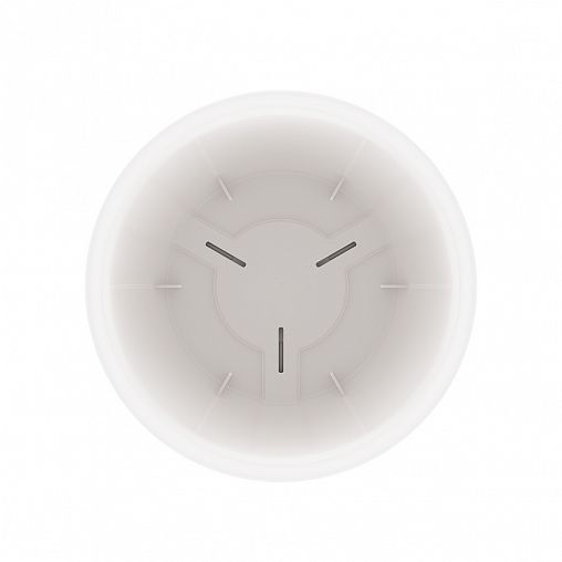 Горшок для цветов Альтернатива Афина, с поддоном, 5,5 л, белый фото