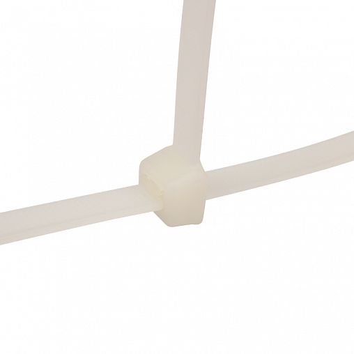 Хомут-стяжка Rexant, нейлон, 7,6 x 600 мм, 100 шт, белый фото