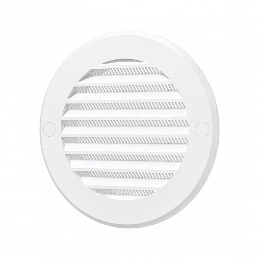 Решетка вентиляционная Era 10РКС, пластиковая, с сеткой, с фланцем D 100 мм, D 136 мм фото