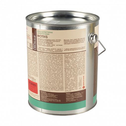 Краска для деревянных фасадов Bioteks, полуглянцевая, база D, бесцветная, 2,7 л фото