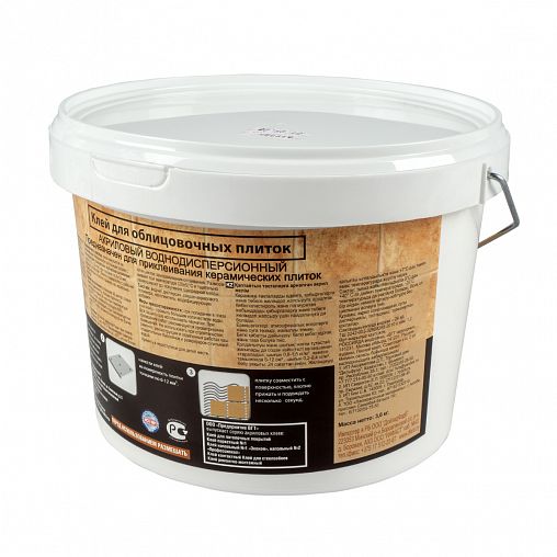 Клей для облицовочных плиток VGT, акриловый, 3,6 кг фото