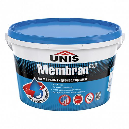 Мембрана гидроизоляционная Unis BlueMembran, 4 кг фото