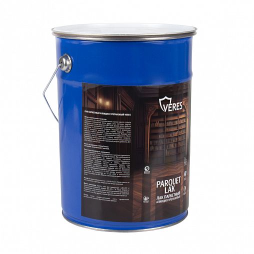 Лак паркетный Veres, алкидно-уретановый, глянцевый, 5 л фото